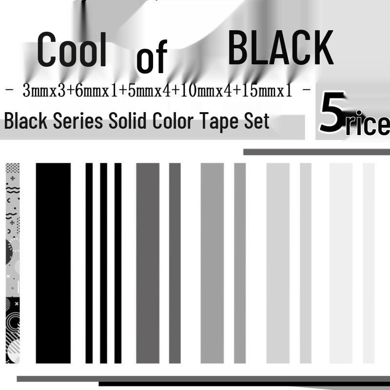 

Candy Color Morandi Washi Tape Set - Simple Journal Borders