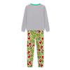 Print Cute Family Set Pajamas, Home Clothes, Family Set Long Sleeve Top Pants Set