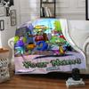 Plants Vs. Zombies Customize Text Blanket Lightweight Customizable Blanket Soft Cozy Versatile for Bed Bedding Sofa Living Room