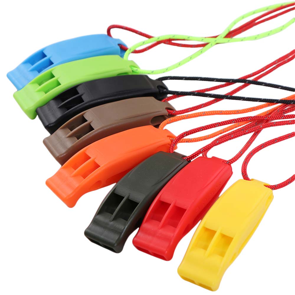Loud Outdoor Survival Whistle Anti Loss Clip Rescue Emergency Whistle Outdoor Tool