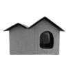 Cat House Large Space Water Resistant Closed Design Comfortable Portable Foldable Cat   for Indoor Pets