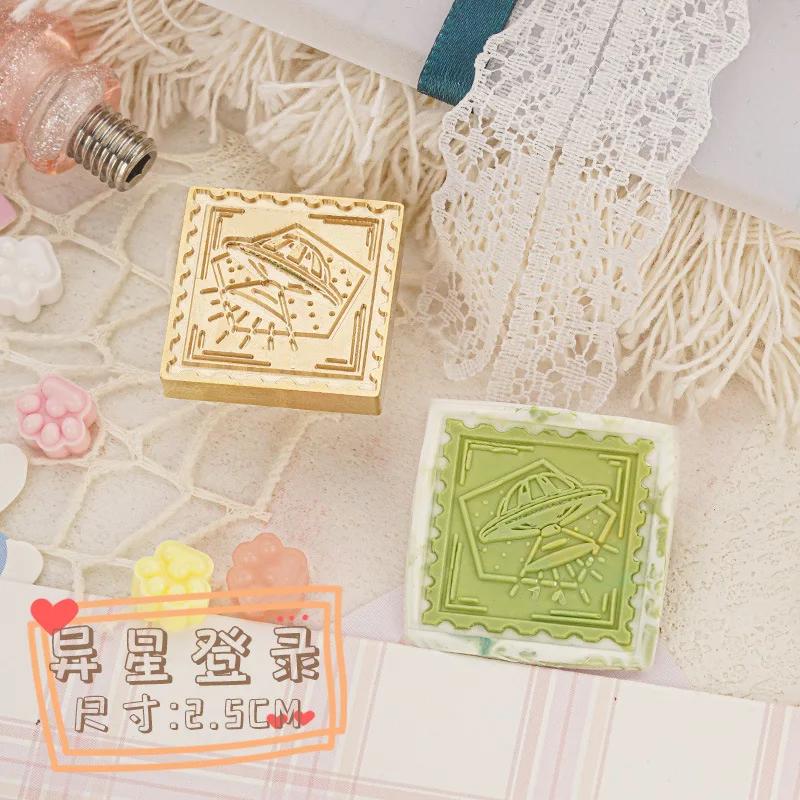 Cute Cat Rabbit Series Wax Seal Brass Carved Wax Stamp Head DIY Hand Wedding Invitation Decoration for Card Making Wax Seal