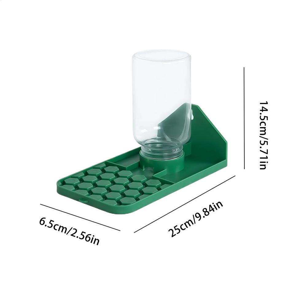Jumping Spider Water Dish Multi-Hole Leakproof Bee Water Feeder Bee Habitat Accessories for Small Animal Geckos Bird Outdoor зелёный