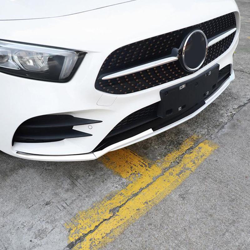 For Mercedes Benz A Class W177 A180 A200 A250      Car Cover Trims Front Bottom Grid Grill Grille Edge Stick