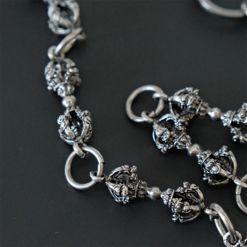 Fashionable Sturdy Alloy Punk Chain Featuring Powerful Designs Jewelry Accessory for Music Festivals and Parties