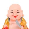 Solar Buddha Statue Solar Nodding Maitreya Car Ornament Decoration Shaking Head Toy for Wealth and Fortune