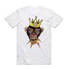 NUEVO Art Society x Retro Kings LA CAMISETA BLANCA DEL REY LOCO PEQUEÑO-3XLARGO LIMITADO