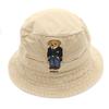 POLO RALPH LAUREN Polo Bear Embroidery bucket hat S-M beige hat Men's Used