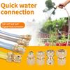 Hose Quick Connect 1/2" 3/4" Watering Water Hose Pipe Tap Adaptor Garden Hose Connector for Watering Irrigation
