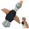 Wild Goose Dog Toy Indestructible Plush Toy Anxiety Relief Squeaky Duck Puppy Chew Toy for Small Medium Large Dogs Interactive Training