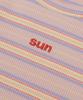 SUNDAY FRUIT MARKET W) Sun Stripe Ls Tee Pink