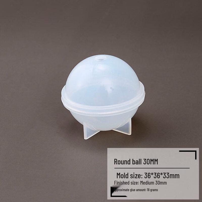 30mm Sphere Resin Mold with Top/Bottom Cover