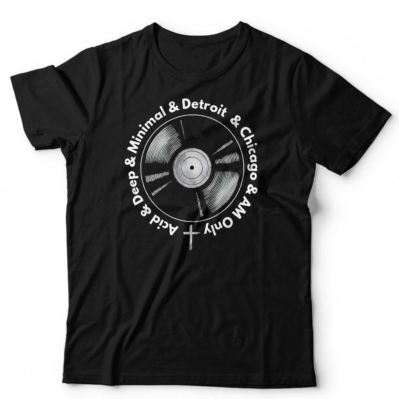 House Music Tshirt Unisex Acid Deep Minimal Detroit Chicago Tee Rave Festival S разноцветный
