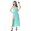 American Free Muse costume, Halloween cosplay costume, Greek Muse statue dress