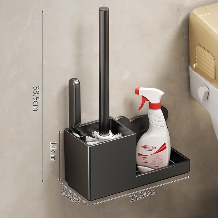 Badezimmer WC-Bürstenhalter Set Wandmontage Ohne Bohren WC-Becher WC-Reinigung Bürste Für Zuhause Badezimmer WC