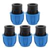 5PCS Plumbing Fittings Water Pipe Quick Connector Coupling Kit Female Thread Straight Through