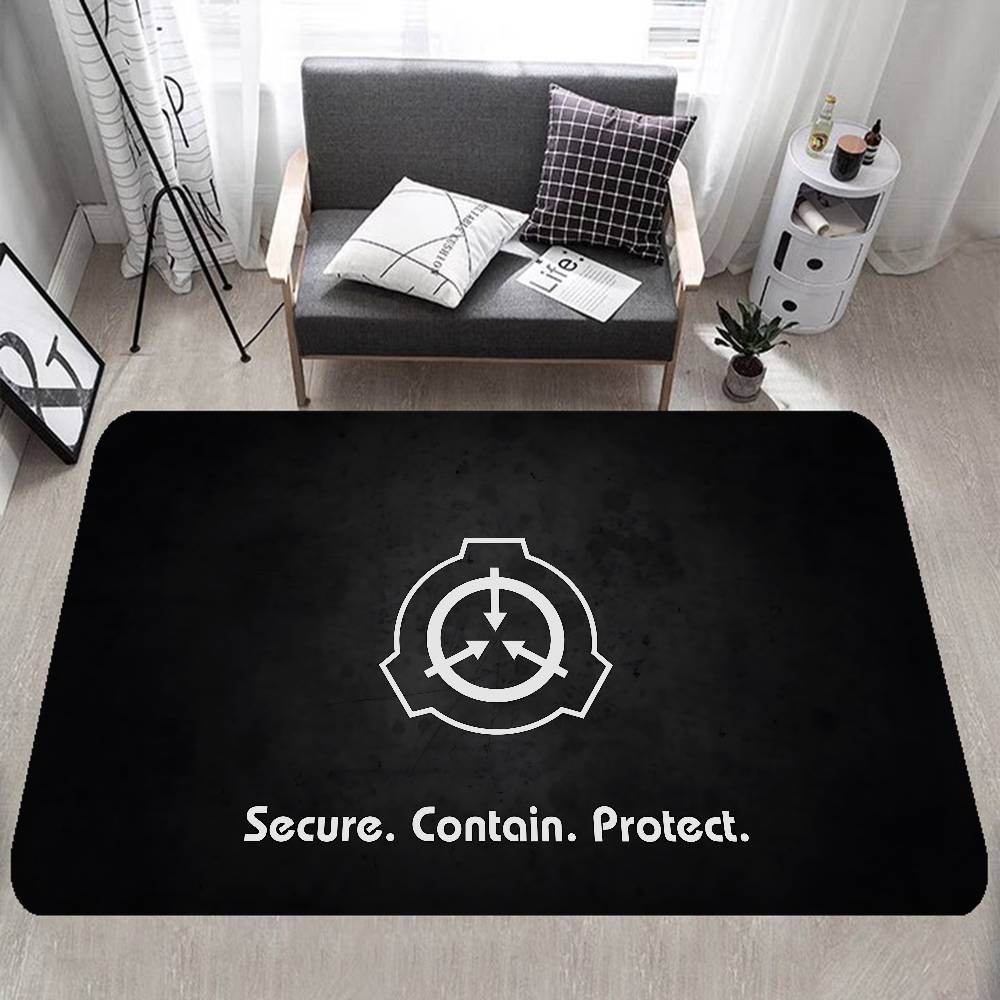 Popular Foundation Scp F-Foundation Game Floor Mat INS Style Soft Bedroom Floor House Laundry Room Mat Anti-skid Bedside Area Ru