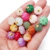 5pcs/Lot Rose Quartz Green Aventurine Natural Stone Pendant Charms for Jewelry Making Mini Cute Pumpkin Pendant DIY Bracelet