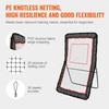 Lacrosse Rebounder for Backyard, 4x7 Ft Volleyball Bounce Back Net, Pitchback Throwback Baseball Softball Return Training Screen, Adjustable Angle