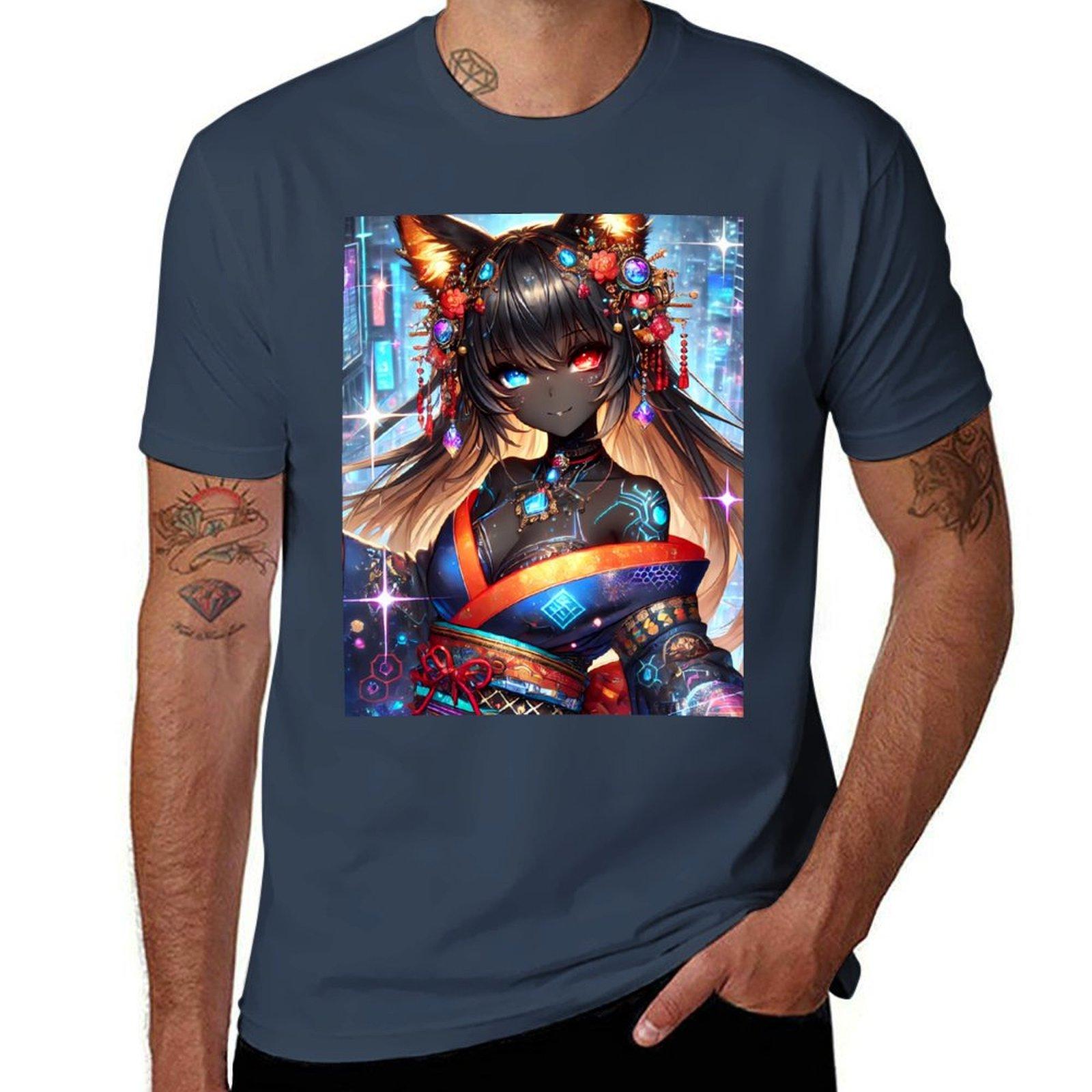 Wolf Magic Tshirt Trendy Casual Short Sleeve Shirt S