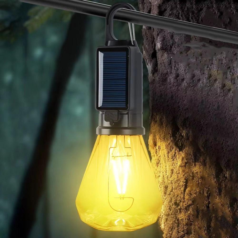 USB Rechargeable Solar Powered LED Lamp Solar Powered Camping Lamp  Outdoor Activities