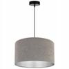 Hanging Lamp, Ceiling Chandelier, Chrome, Velvet Lampshade