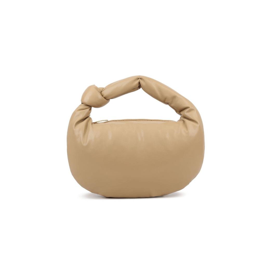 Portable pleated cloud bag women's autumn new large down bag knotted croissant bag large capacity shoulder armpit bag
