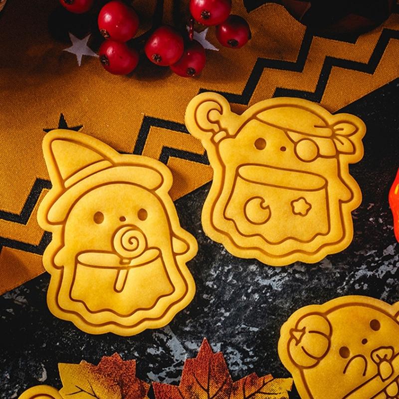 5 Set Biscuit Molds Baking Accessories Halloween Cookie Moulds Biscuit Molding Baking Supplies Suitable for Baking