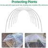 Gartenbogen-Kit mit Handschuhen & 30 Stück Heringen - Verstellbare Pflanzenstütze für Hochbeete, Gewächshaustunnel, Frostschutz - Fiberglasstangen