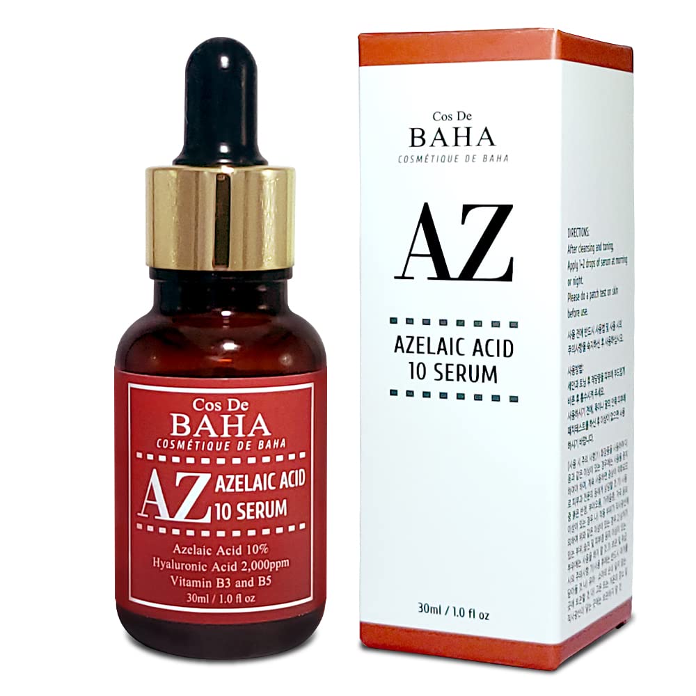 

COS DE BAHA Azelaic Acid Serum Сыворотка для предотвращения проблем с кожей Корейская косметика Японская AZ 30 мл 10% [Официальный продукт]