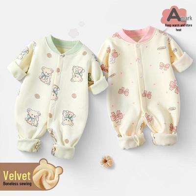 Salopetă Fleece Nou-născut - Pijama Unisex de Primăvară/Toamnă, Dintr-o Bucată, pentru Băieți și Fete