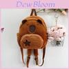Cute Capybara Plush Backpack For Girls With Breathable Design For Everyday Use