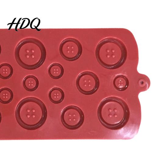Handmade Soap Making Button Silicone Mold Food Grade Non Stick Chocolate Candy Casting Tray Tray Flexible Easy Release Mold for DIY Baking