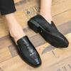 Mens Crocodile Leather Fashion Designer Business Luxury Dress Formal Wear-resistant Wedding Man Footwear Loafers Shoes for Men