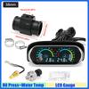 MAIMEIMI LCD Gauge Oil Pressure Gauge+Water Temperature Meter with Sensor Temperature Joint Pipe Sensor Radiator Hose Adapter