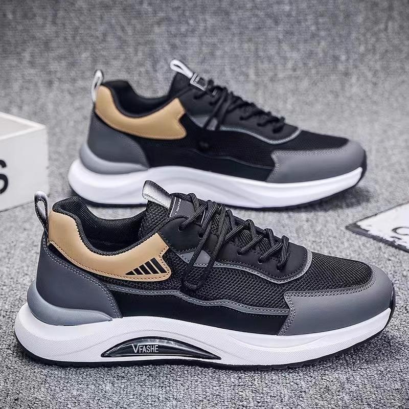 2025 Autumn New Men's Shoes Fashion Versatile Sports Casual Shoes Mesh Breathable Soft Sole Non-slip Wear-resistant Running Shoes