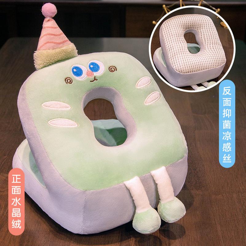 Bread Ice Silk Student Sleeping Pillow Office Lunch Break Pillow Classroom Table Sleeping Nap Artifact