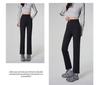 2025 Spring Women's High Waist Black Cigarette Pants - Professional, Casual Nine-Point Trouser Suit