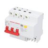 Residual Current Circuit Breaker 3P+N Miniature Circuits Breakers DIN Rail Mount AC 400V