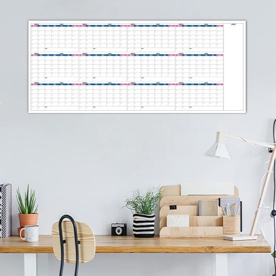 Extra Large Calendar Without Date Easy Planning Reusable Matte Whiteboard Wall Calendar Year-Round Planning Tool