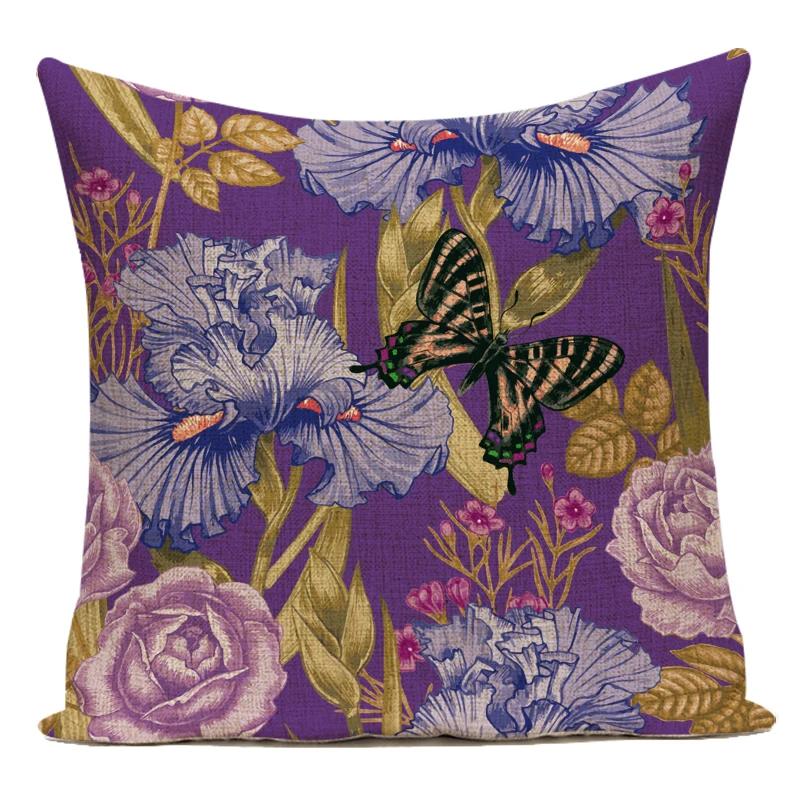 Polyester Tropical Plant Monstera Palm Leaf Cushion Cover Pillow Cover For Home Chair Sofa Decorative Throw Pillowcase