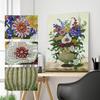 Ny spesiell form diamantmaleri Blomst Scenisk mønster DIY 5D Del Drill Kryssstingsett Krystallkunst Rhinestone Broderi