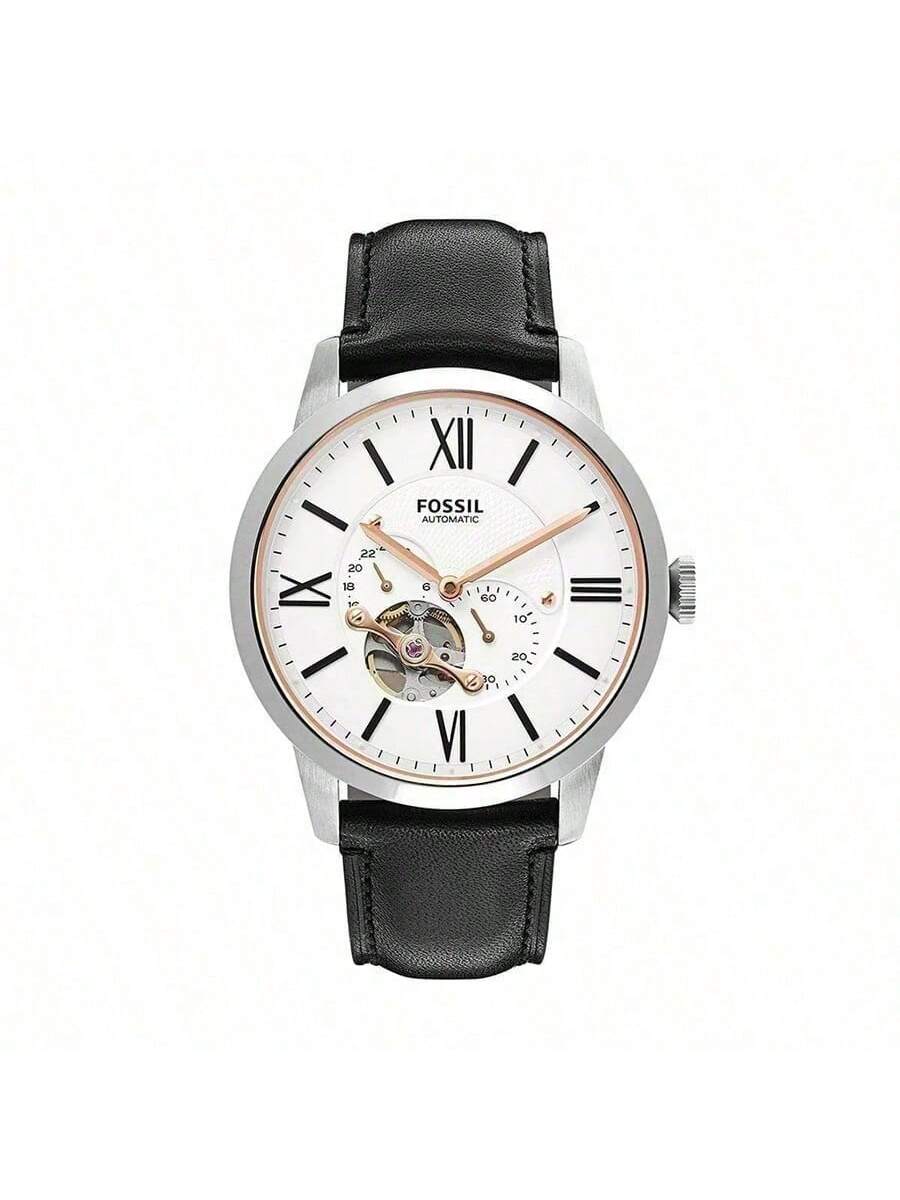 

Townsman White Dial Black Leather Men s Watch ME3104 чорний