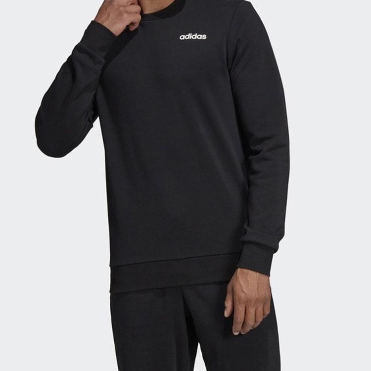 Adidas E PLN Crew FT Knit Pullover Sweatshirt Men Sweatshirt Black DU0395
