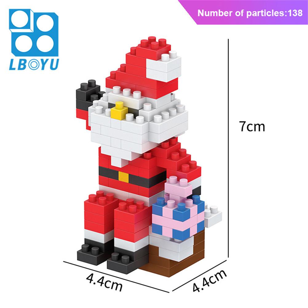 Natale Babbo Natale Giocattoli Blocchi da Costruzione Poupée de Neve Mini Blocchi da Costruzione Giocattoli per Bambini Regalo di Natale Modello Mini Micro Blocchi