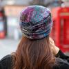 Print Cotton Foldable Earflap Mom Hat Short Brim Peaked Cap Women Hat Ethnic Style Cap Baseball Cap