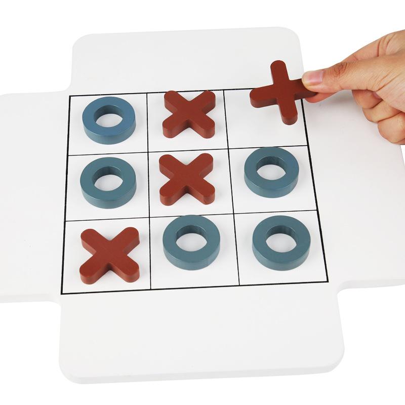 Kinderspielzeug Lernspiel Früherziehung Spaß Ringspiel Schach Tic-Tac-Toe Schach Kind Eltern-Kind Desktop Interaktives Schachspielzeug