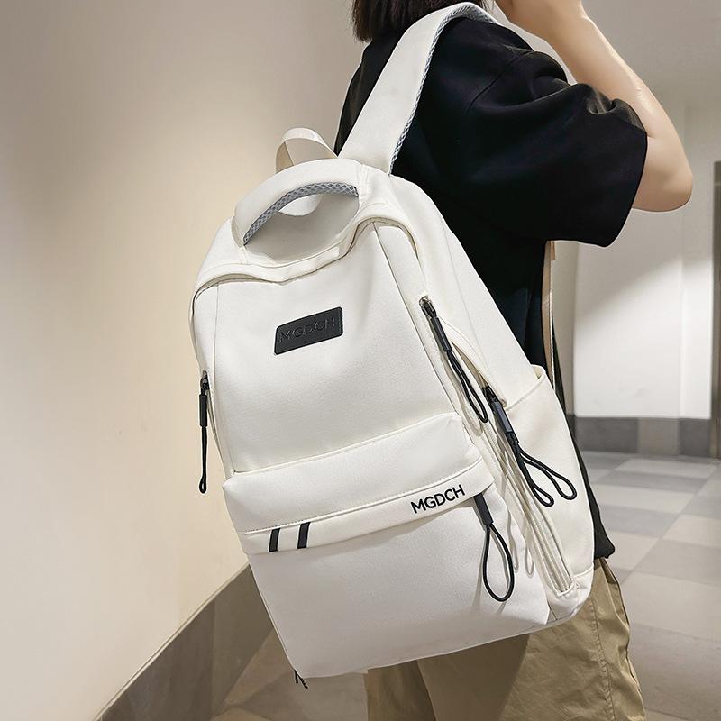 Schoolbag Children Girls Primary School Junior High School Solid Color College Student Backpack