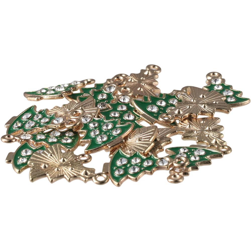 

20 шт. 1 дюйм горный хрусталь елочные подвески Рождество висячие бусины украшение для браслета серьги