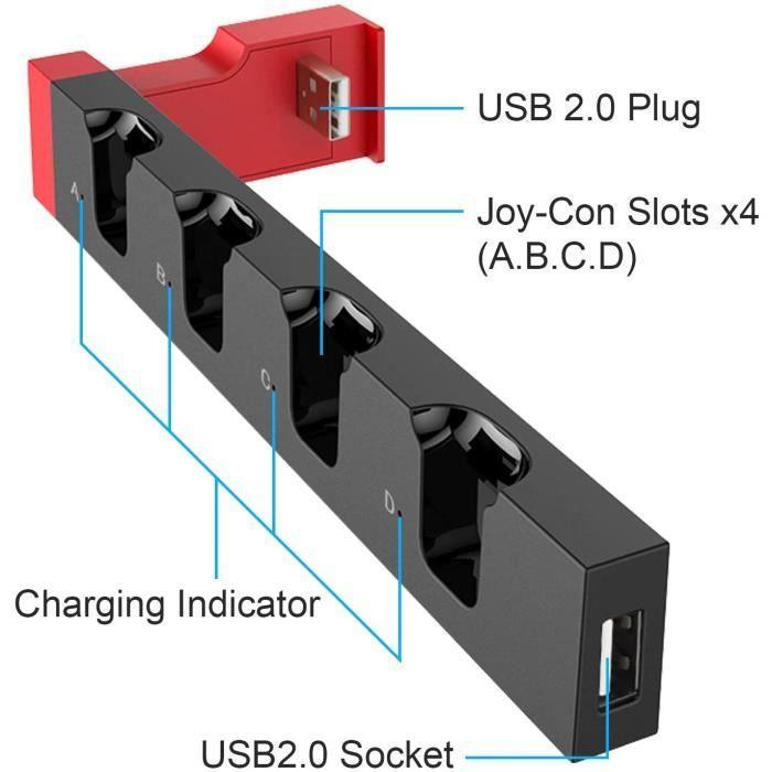 Video games,Joy Con Controller Charging Station for Nintendo Switch,console Charging Station Stand - Type For Joycon